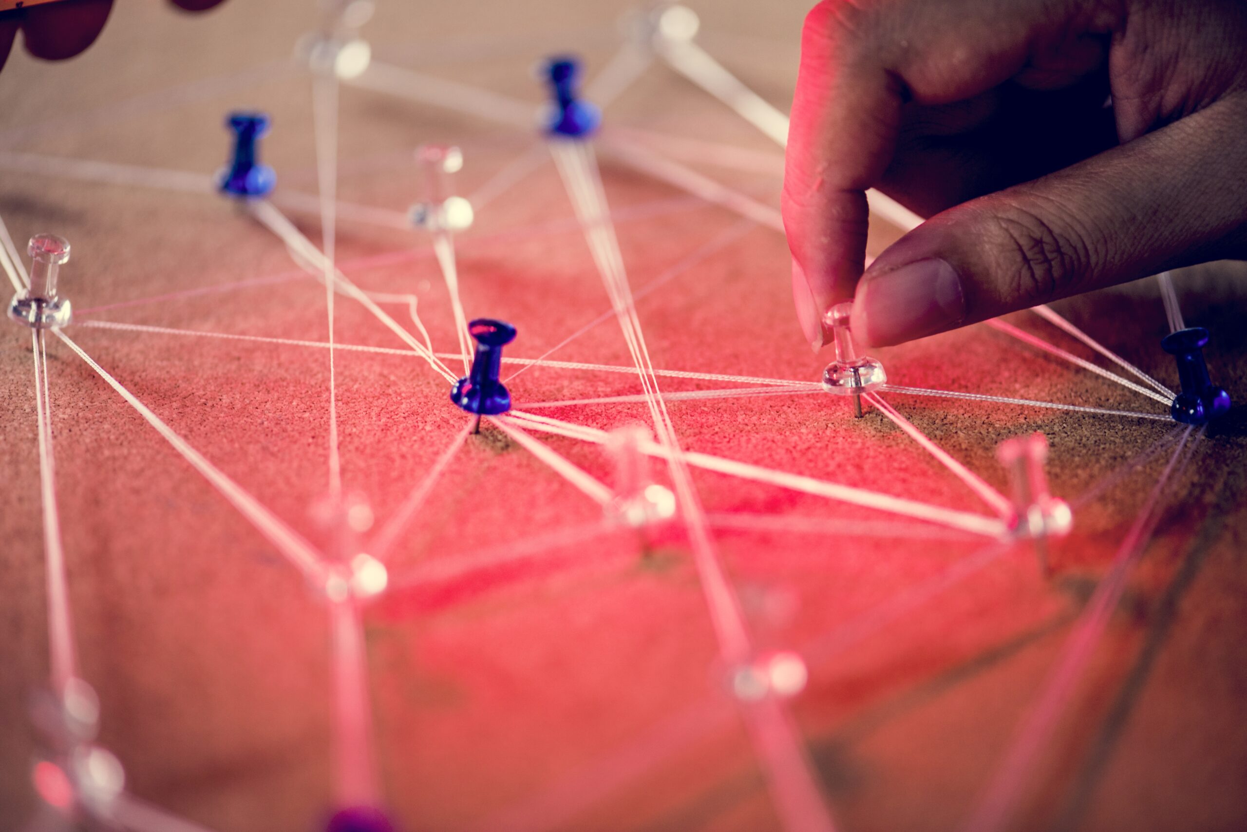 Connected threads representing a network of verified identities